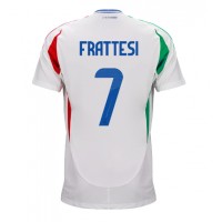 Italia Davide Frattesi #7 Vieraspaita EM-Kisat 2024 Lyhythihainen